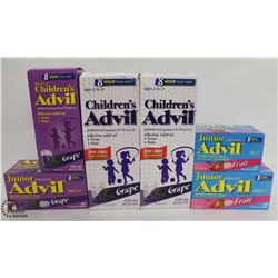 BAG OF ASSORTED CHILDREN'S ADVIL PRODUCTS INCL.