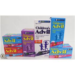 BAG OF ASSORTED CHILDREN'S ADVIL PRODUCTS INCL.