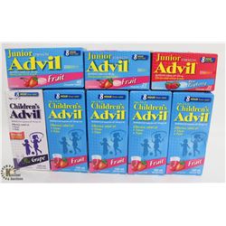 BAG OF ASSORTED CHILDREN'S ADVIL PRODUCTS INCL.