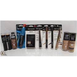 BAG OF ASSORTED REVLON BEAUTY PRODUCTS INCL.