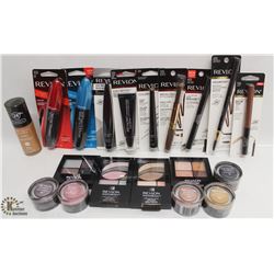 BAG OF ASSORTED REVLON BEAUTY PRODUCTS INCL.