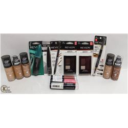 BAG OF ASSORTED REVLON BEAUTY PRODUCTS INCL.