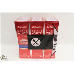 6 TUBES OF COLGATE OPTIC WHITE PLATINUM