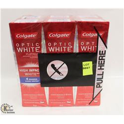 6 TUBES OF COLGATE OPTIC WHITE PLATINUM