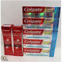 7 TUBES OF COLGATE TOOTHPASTE