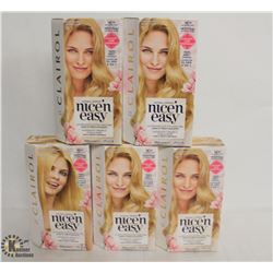 5 BOXES OF CLAIROL NICE'N EASY HAIR COLOR
