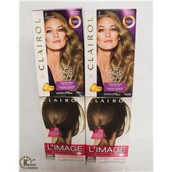4 BOXES OF ASSORTED CLAIROL HAIR COLOR