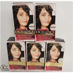 5 BOXES OF L'ORÉAL EXCELLENCE CRÈME COOL