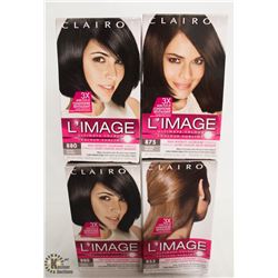 4 BOXES OF CLAIROL L'IMAGE HAIR COLOR