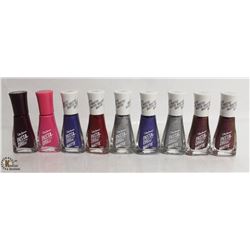 9 BOTTLES OF SALLY HANSEN INSTA-DRI NAIL POLISH