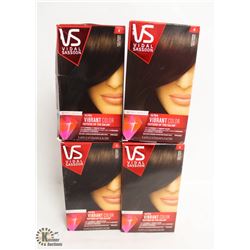 4 BOXES OF VIDAL SASSOON DARK BROWN HAIR