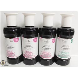 4 BOTTLES OF OMBRA SPA AROMATIC FOAM BATH