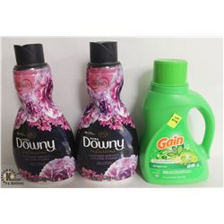 3 BOTTLE OF ASSORTED LAUNDRY DETERGENT INCL.