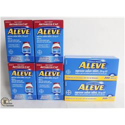 6 BOXES OF ALEVE