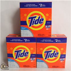 3 BOXES OF TIDE ORIGINAL ACTI-LIFT CRYSTALS