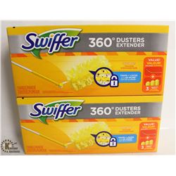 2 BOXES OF SWIFFER 360 DUSTERS EXTENDER