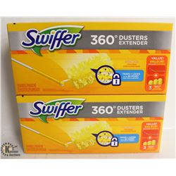 2 BOXES OF SWIFFER 360 DUSTERS EXTENDER