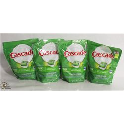 4 PACKS OF CASCADE DISHWASHER DETERGENT