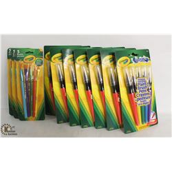 BAG OF CRAYOLA WASHABLE NO DRIP PAINT BRUSH PENS