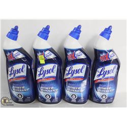 4 BOTTLES OF LYSOL TOILET BOWL CLEANER