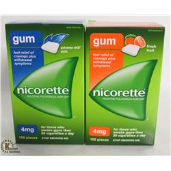 2 BOX OF NICORETTE GUM