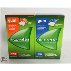 2 BOX OF NICORETTE GUM