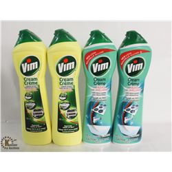 4 BOTTLES OF VIM CLEANERS