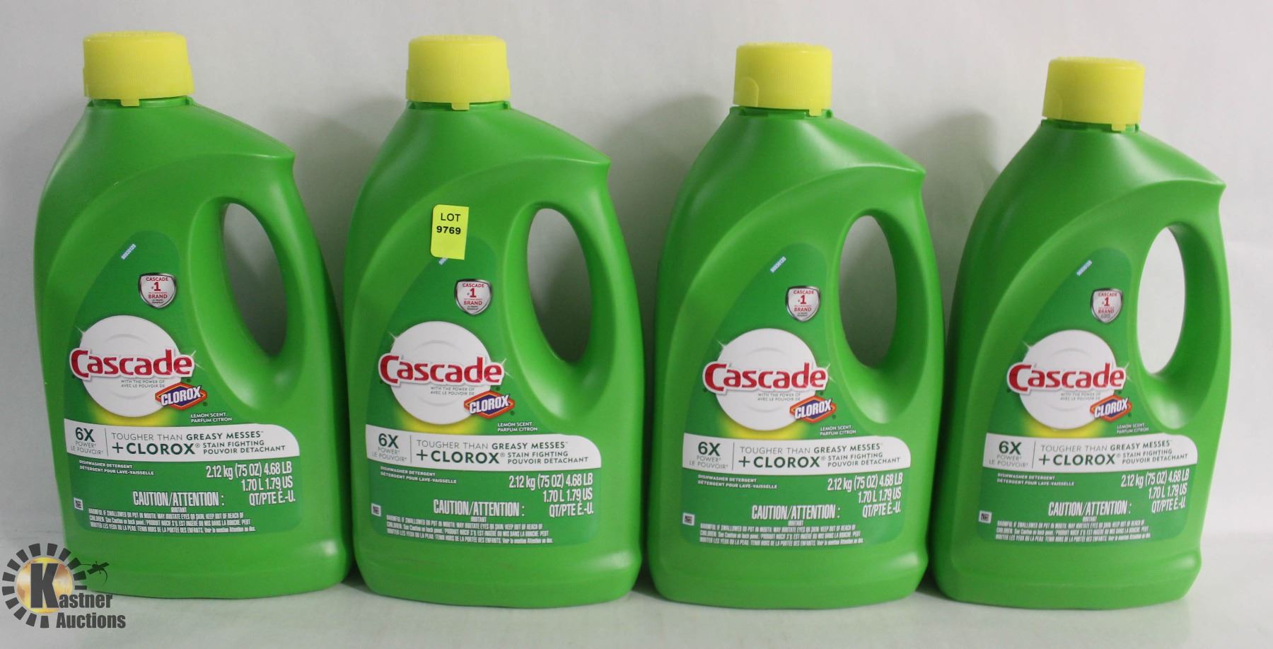 4 BOTTLES OF CASCADE LIQUID DISHWASHER DETERGENT