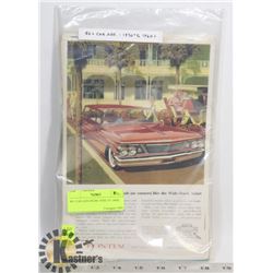 80+ CAR ADS FROM 1930S TO 1960S.