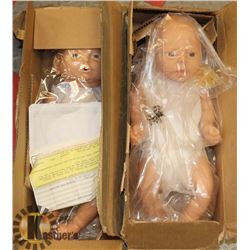 LOT OF TWO BABY DOLLS. ONE BOY AND ONE GIRL.
