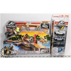 MATCHBOX JURASSIC PARK HARBOR RESCUE PLAYSET &