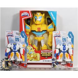 LOT OF 3 TRANSFORMERS TOYS.