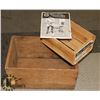 Image 1 : LOT OF 2 VINTAGE WOOD CRATES