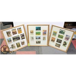 LOT OF 3 FRAMED WALL HANGINGS