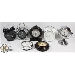 BOX OF ASSORTED ALARM CLOCKS