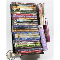 FLAT OF ASSORTED DVDS