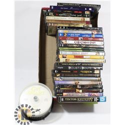 FLAT OF ASSORTED DVDS