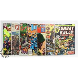 LOT OF ASST COMICS INCL MARVEL, DC, MISC WAR.