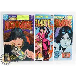 DOORWAY TO NIGHTMARE #1-3 COMICS.