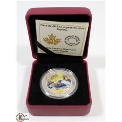 2014 ROYAL CANADIAN MINT $20 SILVER COIN RIVER