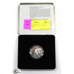 2000 STERLING SILVER 50 CENT COIN 1875-2000