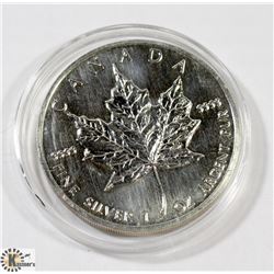 1989 CANADIAN 1 OUNCE .999 FINE SILVER $5 COIN.