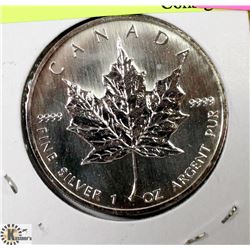 2005 CANADIAN 1 OUNCE .999 FINE SILVER $5 COIN.