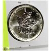 Image 1 : 1995 CANADIAN 1 OUNCE .999 FINE SILVER $5 COIN.