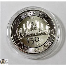 2017 CANADIAN 150 YEAR $5 FINE SILVER .9999 ONE