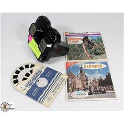 VINTAGE VIEWMASTER WITH 4 REELS.