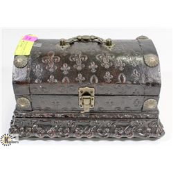 ESTATE BROWN DECORATIVE WOOD BOX