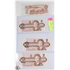 Image 1 : LOT OF 4 CANADIAN $2 BILLS.