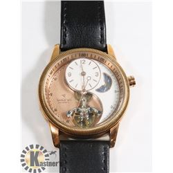 NEW YVES CAMANI AUTOMATIC ROSE GOLD TONE WATCH