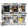 Image 1 : LOT OF 6 ASSORTED FUNKO POP VINYL FIGURES.
